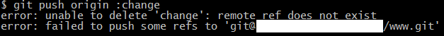 git push origin change