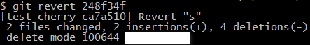 git rever COMMIT_ID